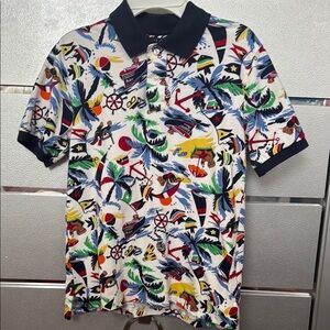 Colorful Graphic Polo Shirt for big boys